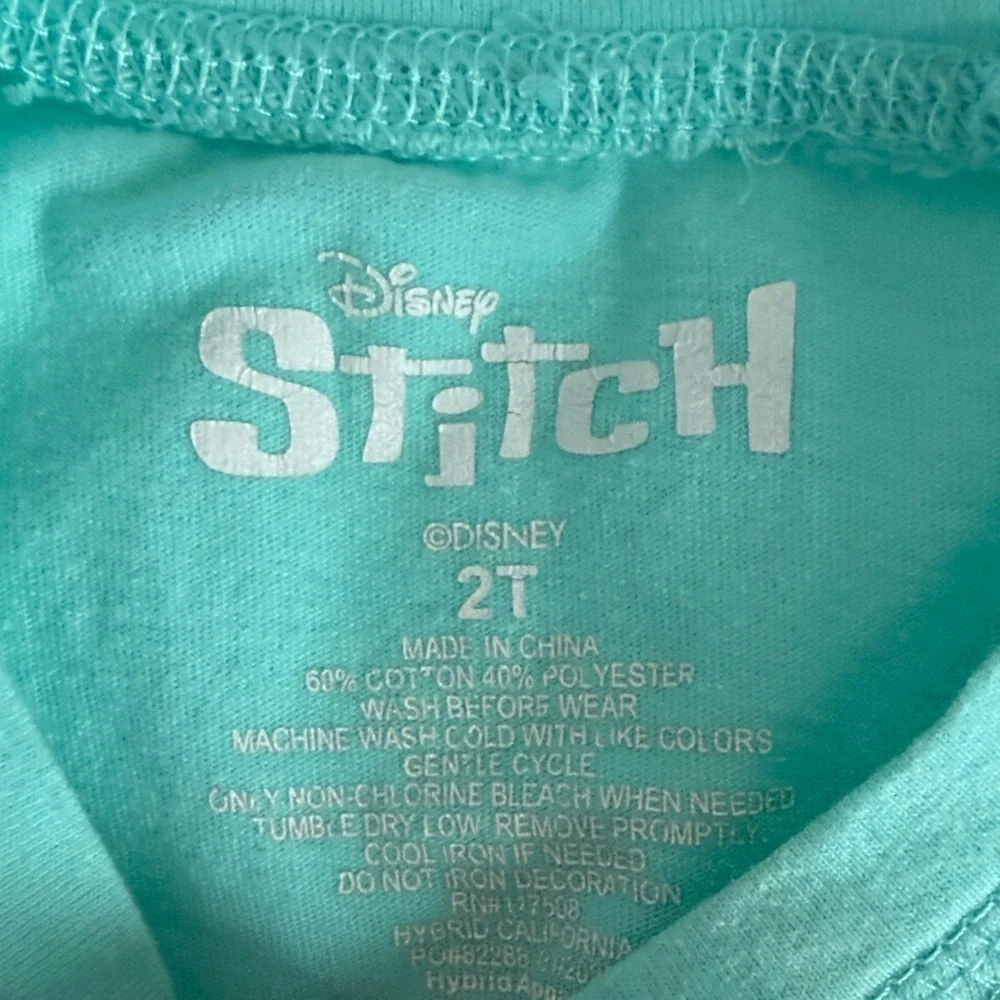Disney stitch Aqua vacay mode size 2T
